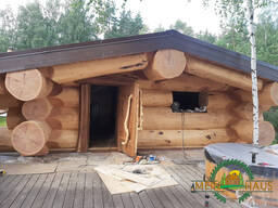 Ручная рубка дома - это настоящий эксклюзив! Кедр, лиственница большие диаметры.