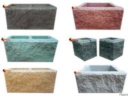 Рваные сплитерные блоки - для ограждения частных домов!