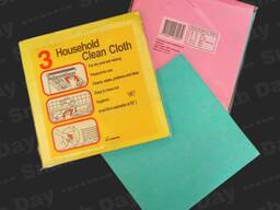 Салфетки вискозные 3шт в упаковке плотные 38*40см цветные