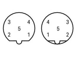 M12 Kabel Bu/St Axial 5-Pol. 10,0M 756-1305/060-1