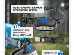 Scheppach Фонарь светодиодный налобный аккумуляторный с сенсором бесконтактного. ..