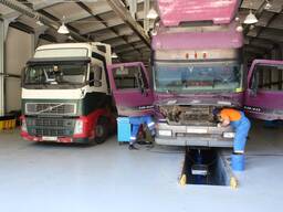 Сдам в аренду сто подъемник ангар смотровая яма для грузовых машин