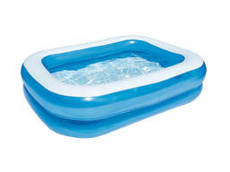 Семейный надувной бассейн Blue Rectangular 201х150х51 см. ..