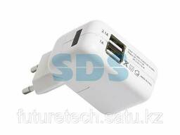 Сетевое зарядное устройство 2xUSB, переходник+адаптер. ..