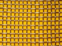 Сетка латунная 10х2; 1хL м, D= 0,01-2 мм, Ячейка: 0.071х0.071; 0.09х0.09; 0.125х0.125...