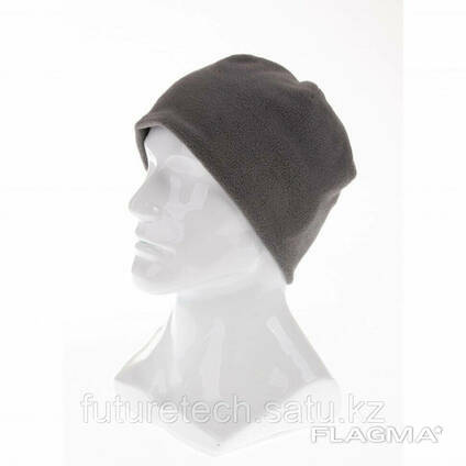 Шапка из флиса для взрослых, размер 56-57, серая