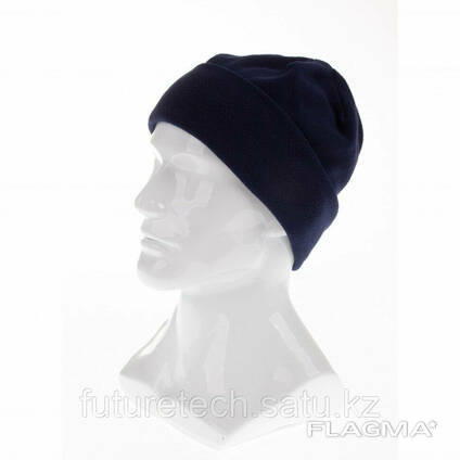 Шапка с отворотом из флиса для взрослых, размер 56-57. ..