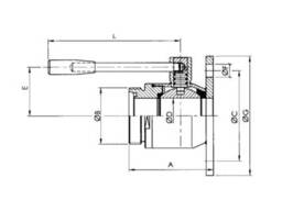 Шаровой кран проходной нержавеющий ПН-Р (40570) — DIN, AISI 304