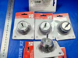 Щетка чашечная из гофрированной стальной проволоки для дрели 50х6