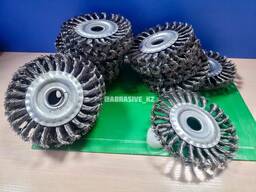 Щетка для УШМ (крацовка дисковая стальная крученая проволока жесткая) 125х22