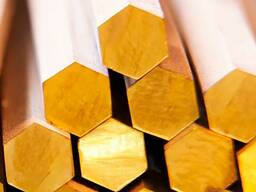 Шестигранник медный Марка: М3; М1; М2…, Разм: 3-50 мм в Алматы