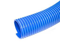 Шланг спиральный Нвс Ф 80 мм из Пвх серия "Агро Се" синий (бухта 10 м)