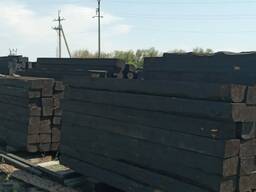 Шпала деревянная пропитанная