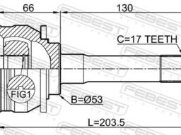 ШРУС внешний Febest 3010-001