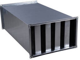 Шумоглушитель прямоугольный Размер1: 100-2000 мм, Размер2: 100-1500 мм, L= 480-1500 мм