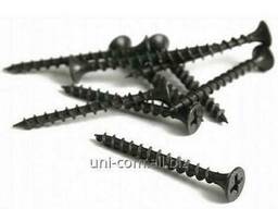 Шуруп самонарезающий остриё черный DIN 18182 частая резьба 3.5х35