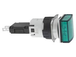 Сигнальная лампа зеленая квадратная XB6CV3BB Schneider Electric