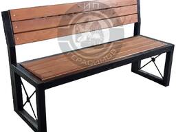 Скамейка ХХ со спинкой