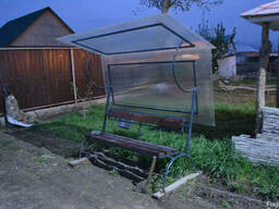 Скамейка с навесом Скамейки с навесом