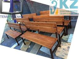 Скамья со спинкой