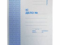 Скоросшиватель картонный, ДЕЛО, 280г/м2, не мелованный, пробитая вставка, KUVERT