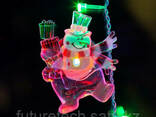 "Снеговик с подарком" RGB на присоске - фото 2