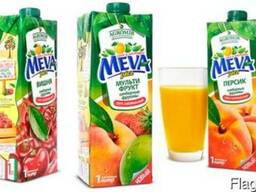 Соки и нектары "Meva" в ассортименте