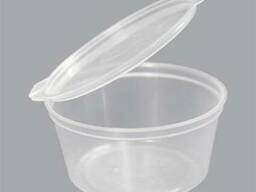 Соусник 50мл круглая с крышкой PP