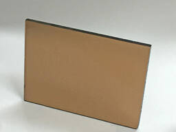 Стекло листовое тонированное бронзовое 4мм, марка М1.