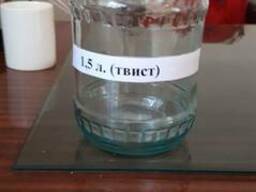 Стеклянная банка 1.5 л Твист и СКО из полу белого стекла