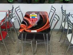 Стеклянный стол 60см*100см