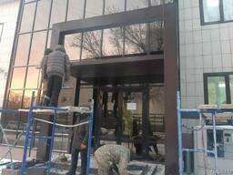 Стеклянные козырьки