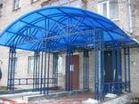 Стеклянные козырьки и навесы - фото 2