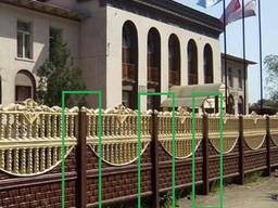 Столб для бетонного забора высотой 1,5 метра