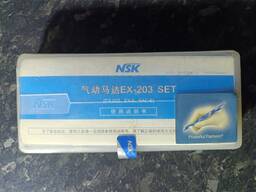 Стоматологический набор Nsk EX-203 SET микромотор и две насадки прямая и угловая JAPAN10