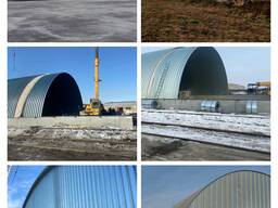 Строительство ангаров (каркасных, бескаркасных)