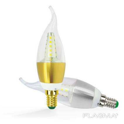 Светодиодная LED лампа Е14. Мощность: 3, 5, 6, 7W (Мощность, Вт: 7)