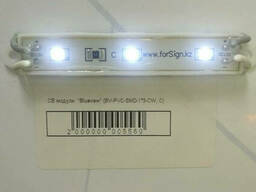 Светодиодный модуль BV-PVC-SMD-1*3-CW, C, влагозащищенный, холодный белый