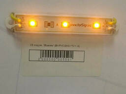 Светодиодный модуль BV-PVC-SMD-1*3-Y, A, желтый