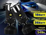 Светодиодные лампы с линзами bi led Y9 mini lens H4 2 шт. - фото 1