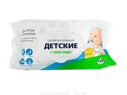 Светофор салфетки влажные №120 детские с алоэ вера с клапаном