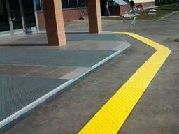 Тактильный дорожка Монтаж тактильный плитки