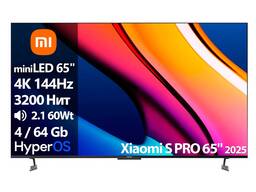 Телевизор Xiaomi S PRO 65 2025 miniLED L65MB-SP [65''(165см) 4K 144Hz]