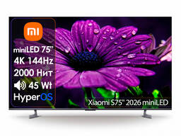 Телевизор Xiaomi S75 miniLED 2026 L75MC-S [191см, 4K/144Hz, Mini LED 2000Нит]