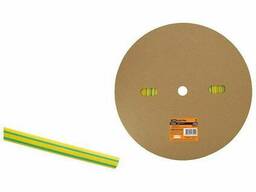 Термоусаживаемая трубка ТУТнг 6/3 желто-зеленая (100 м/ролл) TDM SQ0518-0003