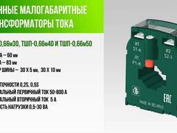 Трансформатор тока ТШП-0,66м. Длина корпуса 60 мм.