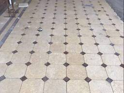 Травертин киргизский Брусчатка