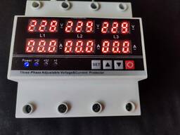 Трехфазное реле напряжения защита по току и контроля фаз 3 х 100 Ампер