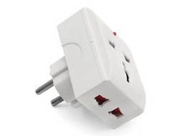 Тройник, iPower, iPS3, 3 розетки, 16А, Пластик, Белый, Пакет