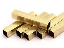 Труба профильная латунная 15—50 мм, марка Л63; Л96 в Костанае